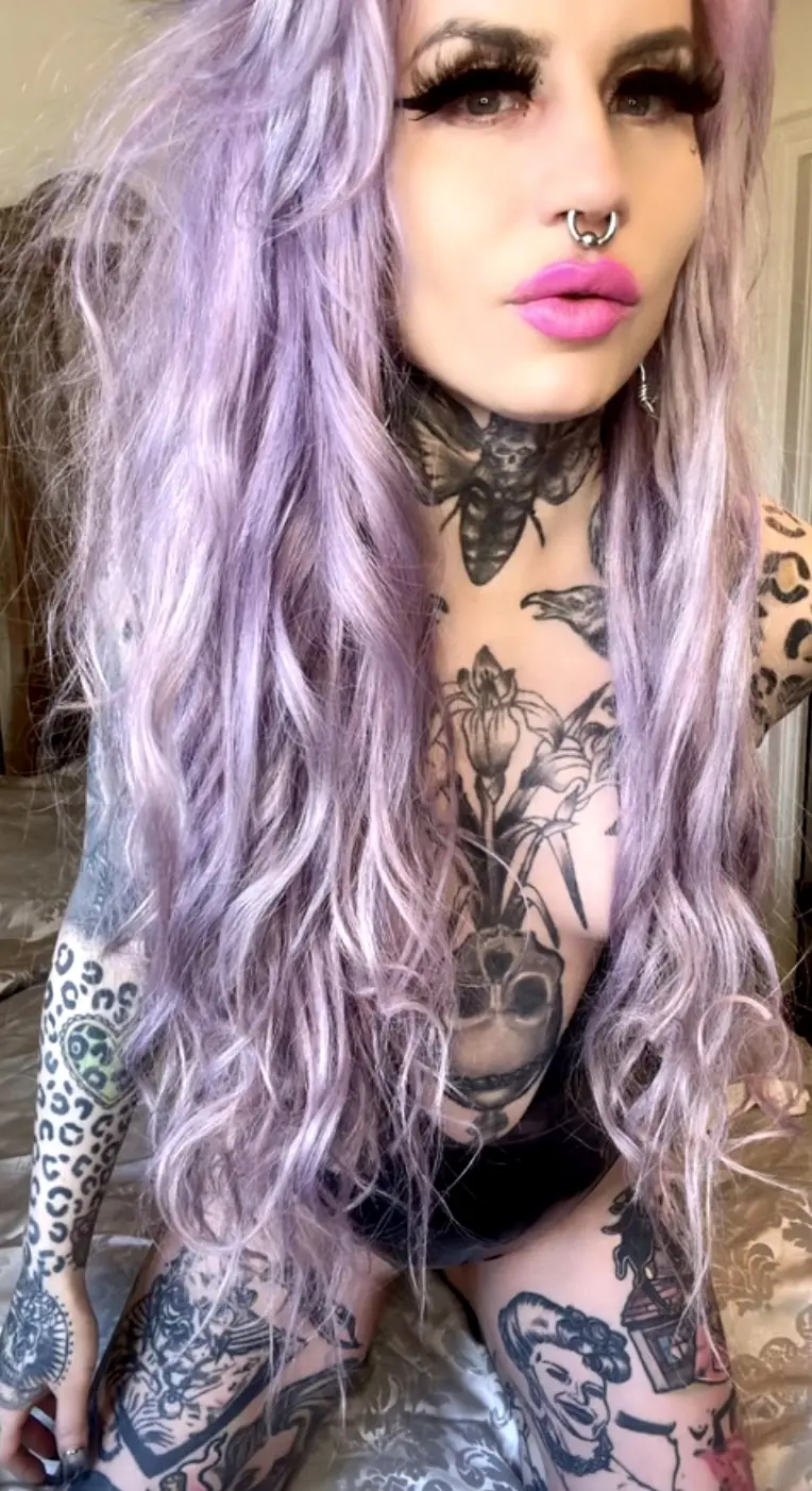 Tattooed violet