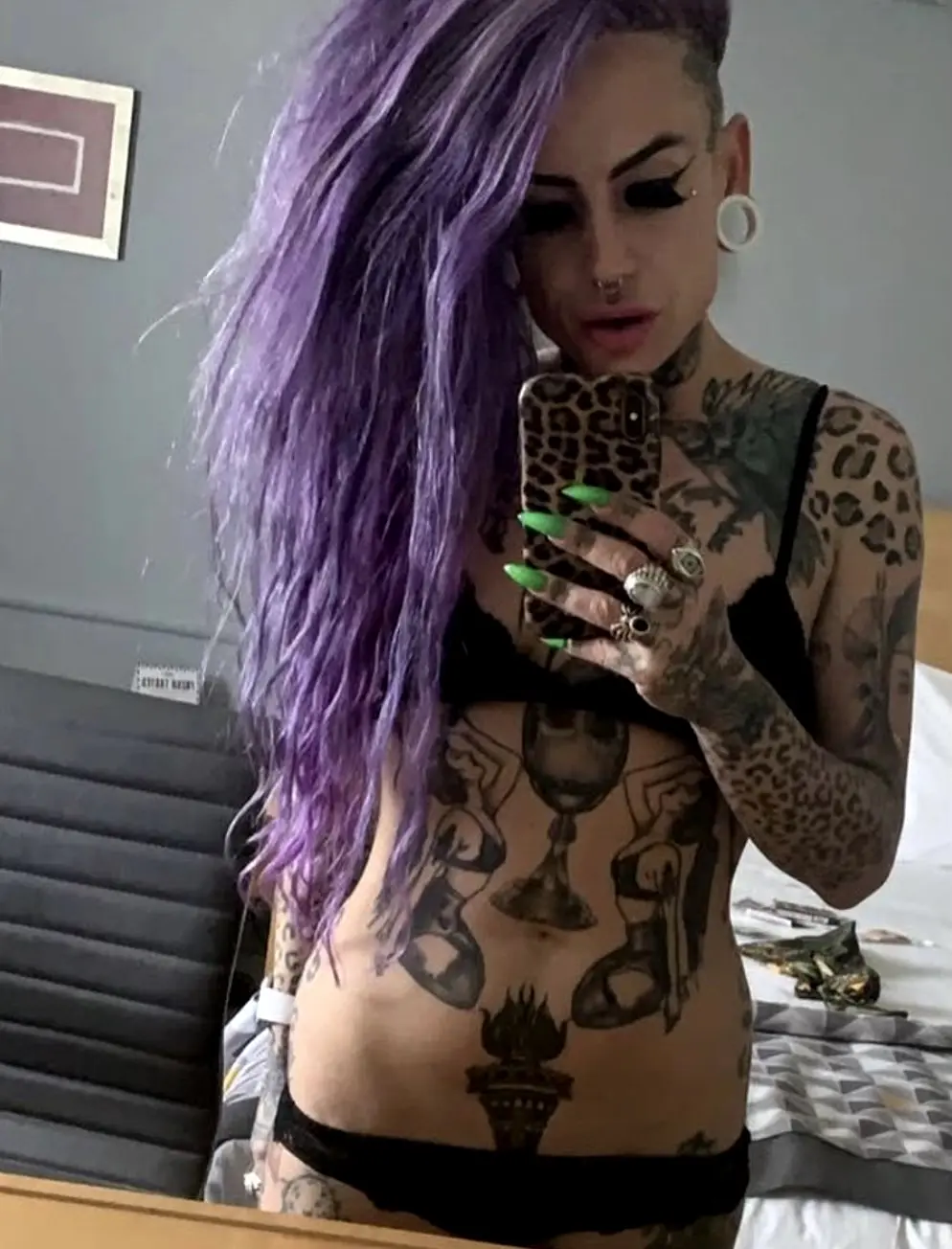 Tattooed violet