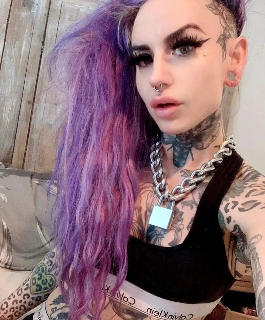 Tattooed violet
