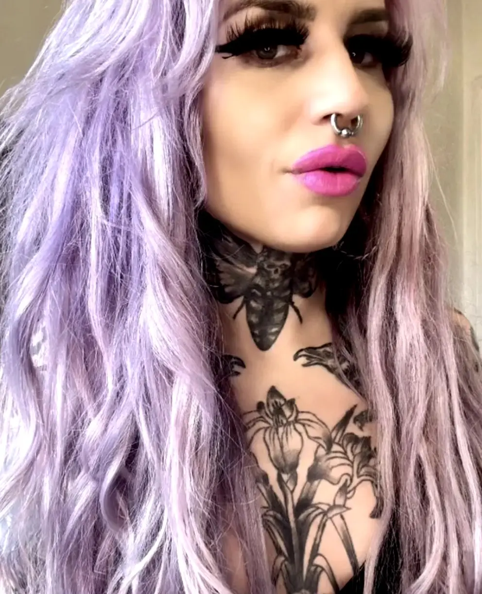 Tattooed violet